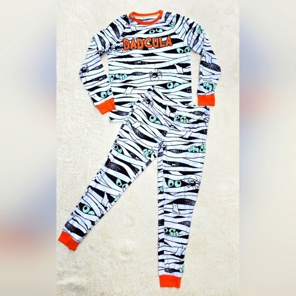 New Halloween Men’s Pajama Set 2-Piece glow in dark DADCULA / S M L XL XXL XXXL - Picture 1 of 5